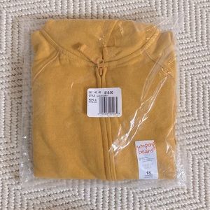 NWT Jumping Beans Gold/Yellow Zip-up Sweatshirt - 18 months